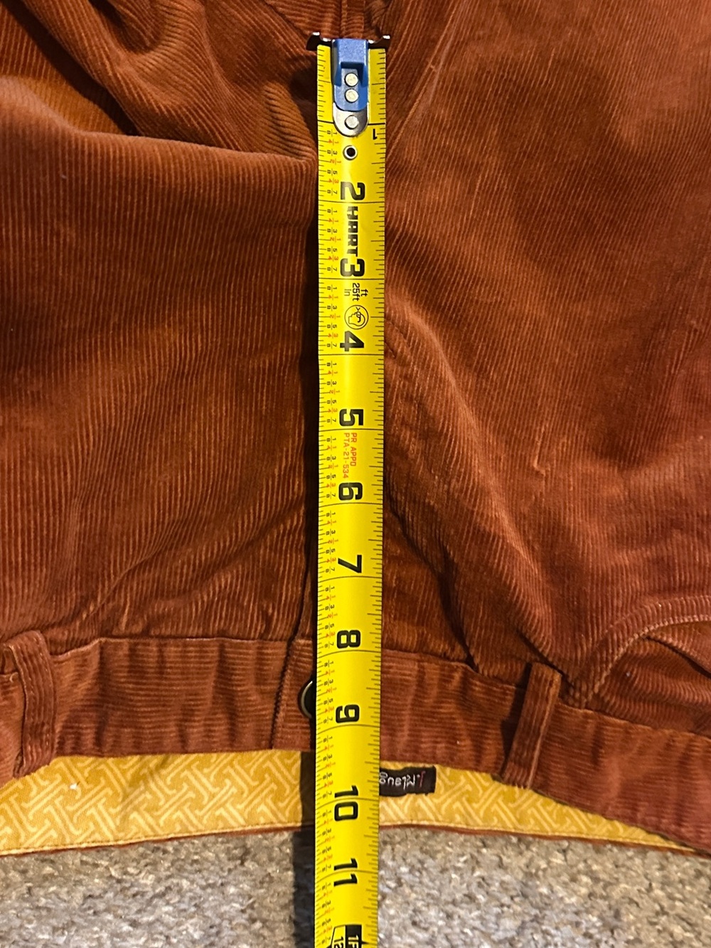 J. McLaughlin Burnt Orange Corduroy Pants Women’s Size 8 Fall Academia Preppy - Picture 13 of 15